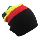 Touca Gorro De Lã Long Beanie Jamaica Marley Reggae Jah Root