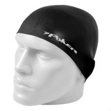 Touca Silicone Preto Piscina Hidroginástica Resistente Cloro