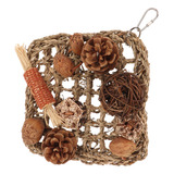 Toy Bird Climbing Net Rattan Ball Pine Cone Corn Cob Nuts