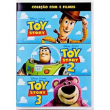 Toy Story 1 + 2 + 3 * Trilogia * Disney * Box 3 Dvds Novo