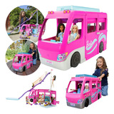 Trailer Acampamento Dos Sonhos Da Barbie + 60 Peças - Mattel Cor Rosa