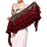 Traje Cigano De Bellydance Com Franjas E Cintos Bufa