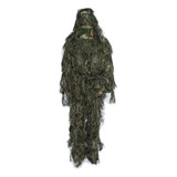 Traje Guillie Folha Camuflagem 3d Uniforme Militar Airsoft