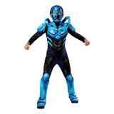 Traje Rubie's Boy's Dc Deluxe Blue Beetle, Macacão Com Másca