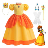 Trajes De Princesa Super Bros Peach Daisy Vestido Halloween