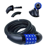 Tranca Trava Cadeado Bike Moto Senha 12mm X 1,5m Segredo Aço
