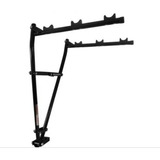 Transbike Em V Para 3 Bikes Apoio De Borracha No Engate Cor Preto