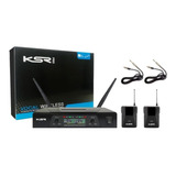 Transmissor Sem Fio Duplo Ksr Uhf - Loja