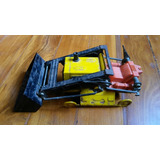 Trator Antigo Brinquedo De Lata Japones Com Pá Escavadeira