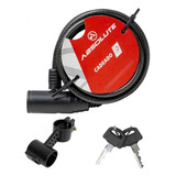 Trava Corrente Cadeado Bike Absolute 1m Aço Tranca +chave