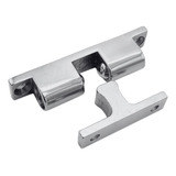 Trava Para Porta Com Pressão Em Aço Inox 43 X 9 X 10mm Ideal Para Janelas Portas Armarios Gavetas Trailers Segurança Seavix