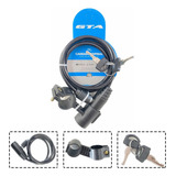 Trava Tranca Cadeado Bike E Moto Estepe Carro 1 Metro X 6mm