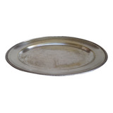 Travessa Bandeja Antiga Prata Wolff S 90 Oval 42x30x3 Cm