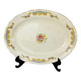 Travessa Em Porcelana Floral Made In Usa