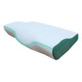 Travesseiro Ajuste Ideal Coluna Antialergico Luxo C/ Capa Cor Branco