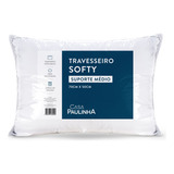 Travesseiro Softy Médio 70x50 Baixo Macio Super Confortável