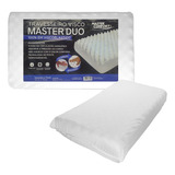 Travesseiro Visco Master Comfort Duo 70cm X 50cm Cor Branca