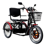 Triciclo Elétrico 800w Cadeira Giratória Almofadada Suspensã