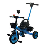 Triciclo Infantil 2 Em 1 Com Empurrador E Pedal Bicicleta 3 Rodas Motoca Azul Importway Bw311