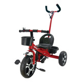 Triciclo Infantil Com Apoiador Vermelho 7632 - Zippy Toys