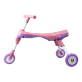 Triciclo Infantil Dobrável Rosa E Lilás - Clingo