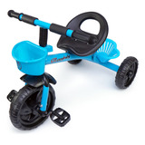 Triciclo Infantil Mega Compras Mc920 Crianças Con Cesto E Pedal Cor Azul