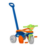 Triciclo Infantil Mototico Passeio E Pedal Azul Bandeirante