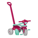 Triciclo Infantil Mototico Passeio E Pedal Rosa Bandeirante