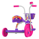 Triciclo Infantil Ultra Bikes Top Boy Jr Menina Menino Cor Branco - Roxo