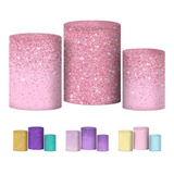 Trio Capas Cilindro Sublimado Glitter Veste Fácil C/elástico