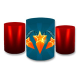 Trio Capas Cilindros Sublimados Tema Cinema Pipoca Decoração