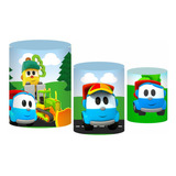 Trio Capas Cilindros Tecido Elástico - Diversos Personagens