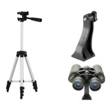 Tripé Binóculo Profissional Sl-2111 Até 1,30 Mts + Adaptador