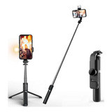 Tripé Celular Bastão De Selfie Bluetooth C/ Luz De Led