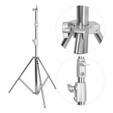 Tripé Inox Para Softbox Flash Estudio Greika 2,5m 15kg