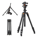 Tripé K&f Concept Ballhead 360 Graus De Alumínio Lightweight