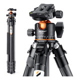 Tripé K&f Concept Fibra Carbono Ball Head Até 1,7m Altura 15kg Carga