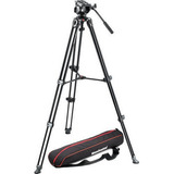 Tripé Manfrotto Mvt502am Cabeça Hidráulica Mvh500a /mvk500am Cor Preto