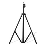 Tripe Pedestal Suporte Universal Para Celular Ring Light Câmeras Gopro Iluminadores De Estúdio Softboxes Profissional 2.10m Suporta Peso Até 4kg Ajuste De Altura Pés Emborrachados