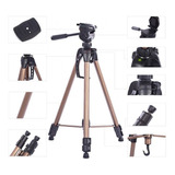 Tripé Profissional 1.60mt P/ Câmera Filmadora Wt3750 + Bolsa