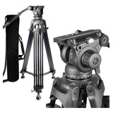 Tripé Profissional Vídeo Wf-616 Cabeça Hidráulica 8kg + Bag