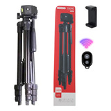 Tripé Telescópico 1,40 Cm Suporte Celular Controle Shuter