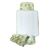 Trocador De Fralda Impermeável Dobrável Lindas Estampas Safari Verde
