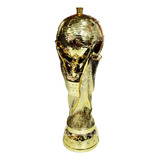 Troféu Corneta Metalizado Dourado Decorativo Futebol 1un