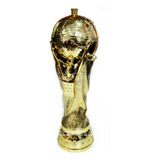Troféu Corneta Metalizado Dourado Decorativo Futebol 1un