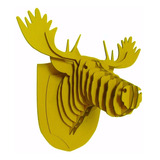 Troféu De Parede Alce Cervo-amarela Azul Pink Preta Vermelha