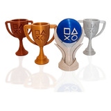 Troféus Playstation Psn Com O Platina - Kit 4 Unid - Tam G