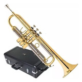 Trompete Eagle Sib Laqueado Dourado Tr504 + Case