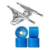 Truck Fam 180mm + Rodas Brats 70mm 78a Longboard Skate