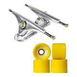 Truck Fam 180mm + Rodas Brats 70mm 78a Longboard Skate